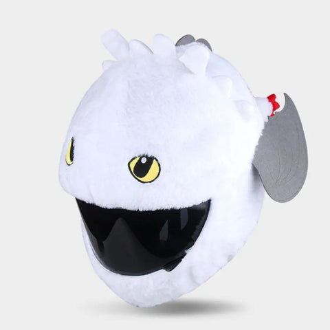 White Dragon Cartoon Motorcycle Helmet Cover is brought to you by KingsMotorcycleFairings.com