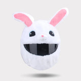 White Rabbit Cartoon Motorcycle Helmet Cover is brought to you by KingsMotorcycleFairings.com
