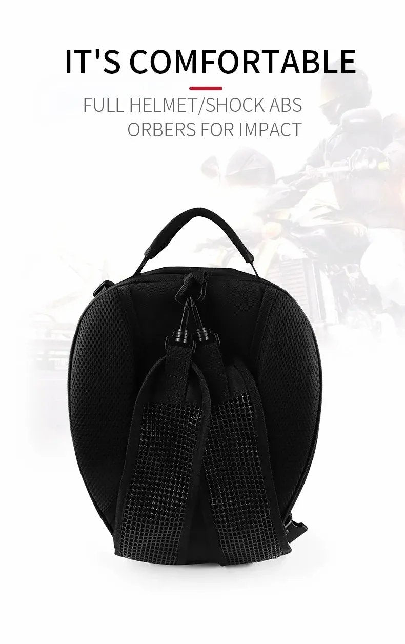 Motorcycle Helmet Backpack & Waterproof Backseat Travel Bag - KingsMotorcycleFairings.com