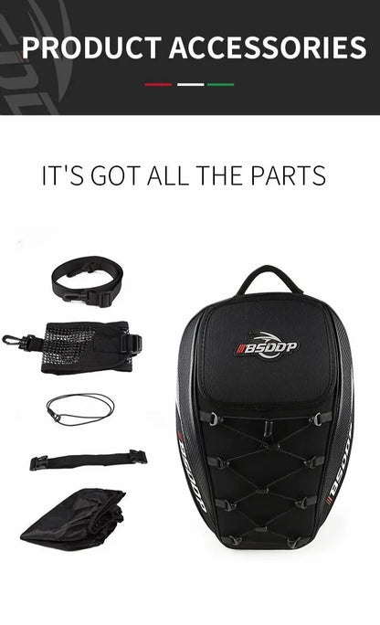 Motorcycle Helmet Backpack & Waterproof Backseat Travel Bag - KingsMotorcycleFairings.com
