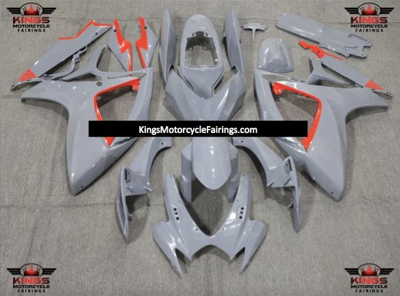 Suzuki GSXR750 (2006-2007) Nardo Gray & Red Fairings