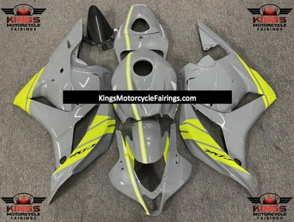 Nardo Grey and Neon Yellow Fairing Kit for a 2009, 2010, 2011 & 2012 Honda CBR600RR motorcycle