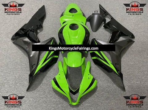 Honda CBR600RR (2007-2008) Neon Green, Black & Gray Fairings