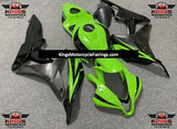 Neon Green, Black and Gray Fairing Kit for a 2007 and 2008 Honda CBR600RR motorcycle