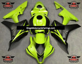 Honda CBR600RR (2007-2008) Neon Green, Black & Matte Black Fairings