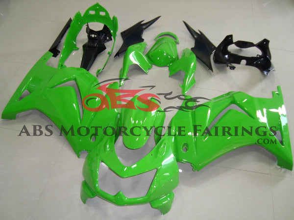Neon Green Fairing Kit for a 2008, 2009, 2010, 2011, 2012, & 2013 Kawasaki Ninja 250R motorcycle
