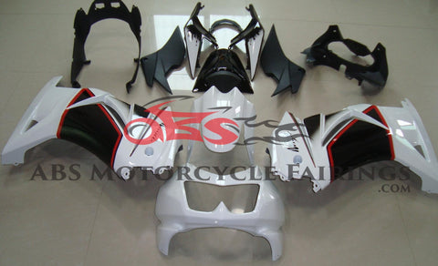 Kawasaki Ninja 250R (2008-2013) White, Black & Red Fairings