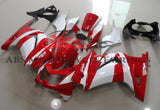 Red and White Fairing Kit for a 2008, 2009, 2010, 2011, 2012, & 2013 Kawasaki Ninja 250R motorcycle