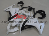 Kawasaki Ninja 300 Fairings (2013-2024) White, Black at KingsMotorcycleFairings.com