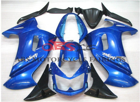 Blue & Black Fairing Kit for 2006-2008 Kawasaki ER6F