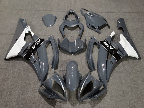Yamaha YZF-R6 (2006-2007) Nardo Gray, Black & White Fairings