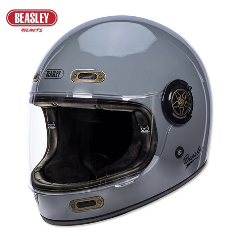 Nardo Gray Beasley Motorcycle Helmet from KingsMotorcycleFairings.com