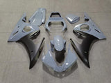 Nardo Gray and Matte Black Fairing Kit for a 2005 Yamaha YZF-R6 motorcycle