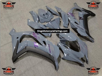 Nardo Gray, Purple and Matte Black Fairing Kit for a 2016, 2017, 2018, 2019 & 2020 Kawasaki Ninja ZX-10R motorcycle