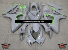 Nardo Gray and Green Fairing Kit for a 2006 & 2007 Suzuki GSX-R600 motorcycle