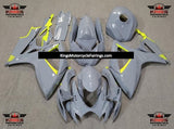 Nardo Gray and Neon Yellow Fairing Kit for a 2006 & 2007 Suzuki GSX-R750 motorcycle