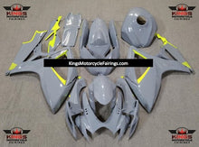 Nardo Gray and Neon Yellow Fairing Kit for a 2006 & 2007 Suzuki GSX-R600 motorcycle