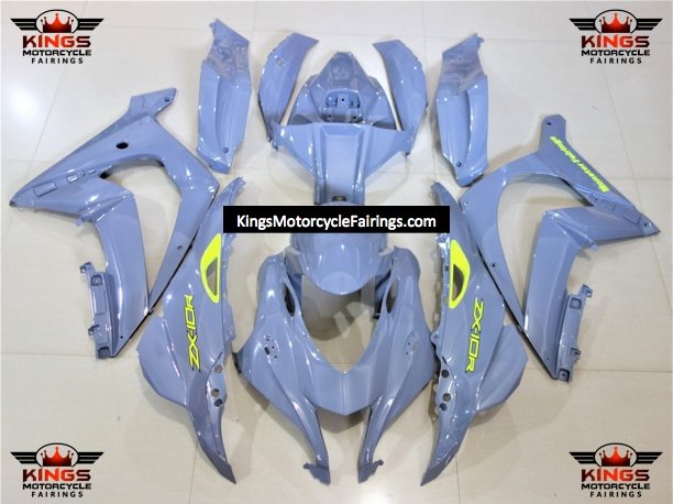 Fairing Kit for a Kawasaki Ninja ZX10R (2016-2020) Nardo Gray & Neon Yellow