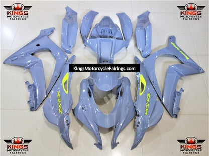 Fairing Kit for a Kawasaki Ninja ZX10R (2016-2020) Nardo Gray & Neon Yellow