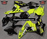 Neon Yellow and Black Shark Fairing Kit for a 2009, 2010, 2011, 2012, 2013 and 2014 BMW S1000RR motorcycle