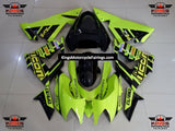 Fairing kit for a Kawasaki ZX10R (2004-2005) Neon Yellow & Black