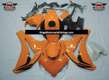 Light Orange and Black Fairing Kit for a 2008, 2009, 2010 & 2011 Honda CBR1000RR motorcycle