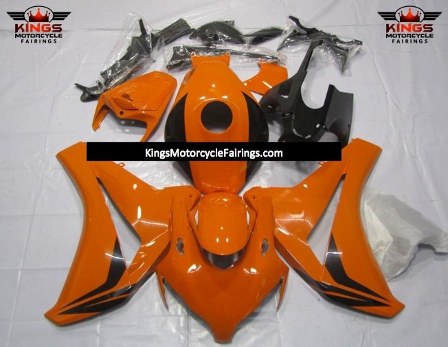 Orange and Black Fairing Kit for a 2008, 2009, 2010 & 2011 Honda CBR1000RR motorcycle