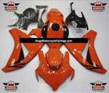 Dark Orange and Black Fairing Kit for a 2008, 2009, 2010 & 2011 Honda CBR1000RR motorcycle