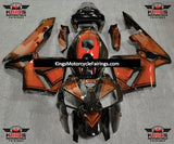 Orange and Black Special Design Fairing Kit for a 2005 and 2006 Honda CBR600RR motorcycle