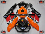 Orange Repsol Fairing Kit for a 2004 and 2005 Honda CBR1000RR motorcycle