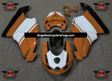 Orange, White and Black Fairing Kit for a 2005 & 2006 Ducati 749 motorcycle