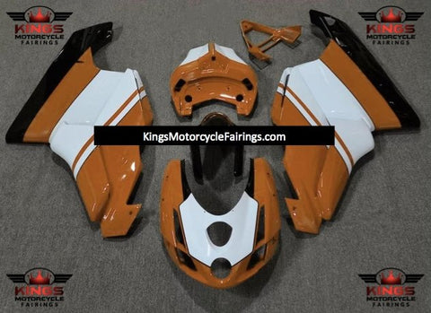 Ducati 999 (2005-2006) Orange, White & Black Fairings