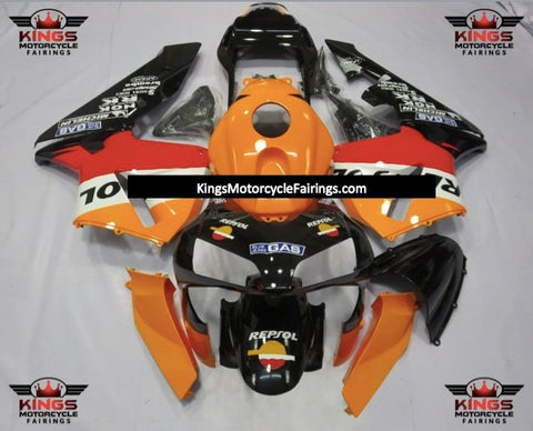 Honda CBR600RR (2003-2004) Orange, Black, White & Red Repsol Fairings