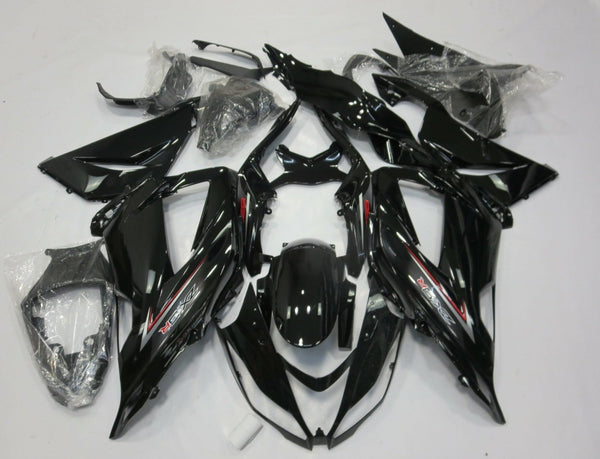Fairing kit for a Kawasaki ZX6R 636 (2013-2018) Black, Silver & Red
