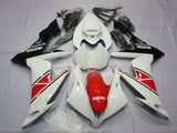 White, Red and Black Fairing Kit for a 2004, 2005 & 2006 Yamaha YZF-R1 motorcycle