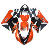 Orange and Black Elf Fairing Kit for a 2005 & 2006 Kawasaki ZX-6R 636 motorcycle