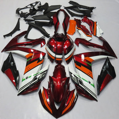 Yamaha YZF-R3 (2015-2018) Candy Red, White, Orange, Black & Green Fairings