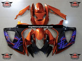 Suzuki GSXR600 (2006-2007) Orange, Black & Purple Fairings
