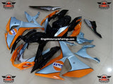 Orange, Light Blue and Black Gulf Fairing Kit for a 2009, 2010, 2011, 2012, 2013, 2014, 2015 & 2016 Suzuki GSX-R1000 motorcycle