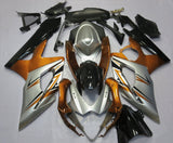 Orange, Silver and Black Fairing Kit for a 2005 & 2006 Suzuki GSX-R1000 motorcycle