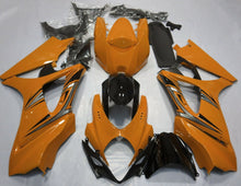 Orange, Silver and Black Fairing Kit for a 2007 & 2008 Suzuki GSX-R1000 motorcycle