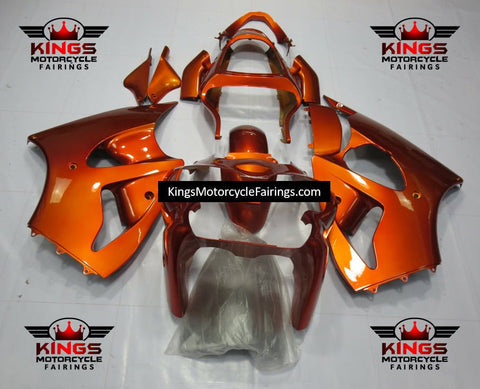 Fairing kit for a Kawasaki ZX6R 636 (2000-2002) Orange