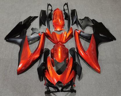 Suzuki GSXR600 (2008-2010) Orange, Matte Black & Black Fairings