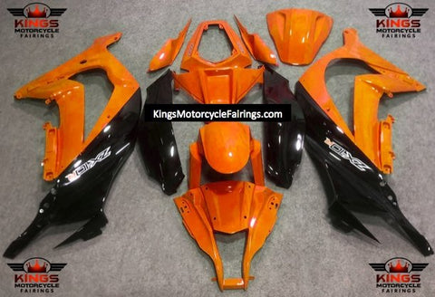 Fairing Kit for a Kawasaki Ninja ZX10R (2016-2020) Orange & Black