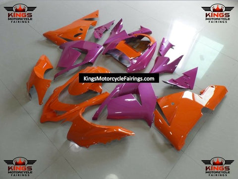 Fairing kit for a Kawasaki ZX10R (2004-2005) Pink & Orange