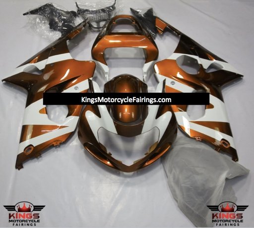Suzuki GSXR1000 (2000-2002) Orange & White Fairings