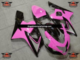 Pink, Black and Silver Fairing Kit for a 2004 & 2005 Suzuki GSX-R600 motorcycle