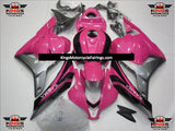 Pink, Black and Silver Karma Fairing Kit for a 2009, 2010, 2011 & 2012 Honda CBR600RR motorcycle