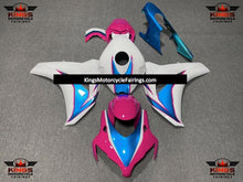 Pink, Blue and White Fairing Kit for a 2008, 2009, 2010 & 2011 Honda CBR1000RR motorcycle