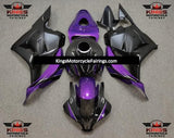 Purple, Black and Matte Black Fairing Kit for a 2009, 2010, 2011 & 2012 Honda CBR600RR motorcycle